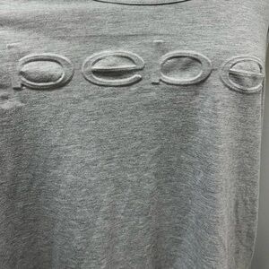 Bebe Gray Tank Top with 3D Logo